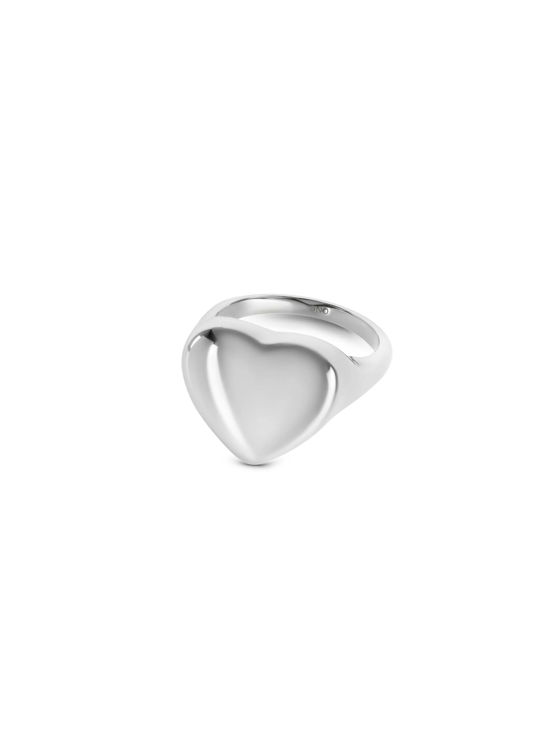 Anel One Crazy Heart Big Silver