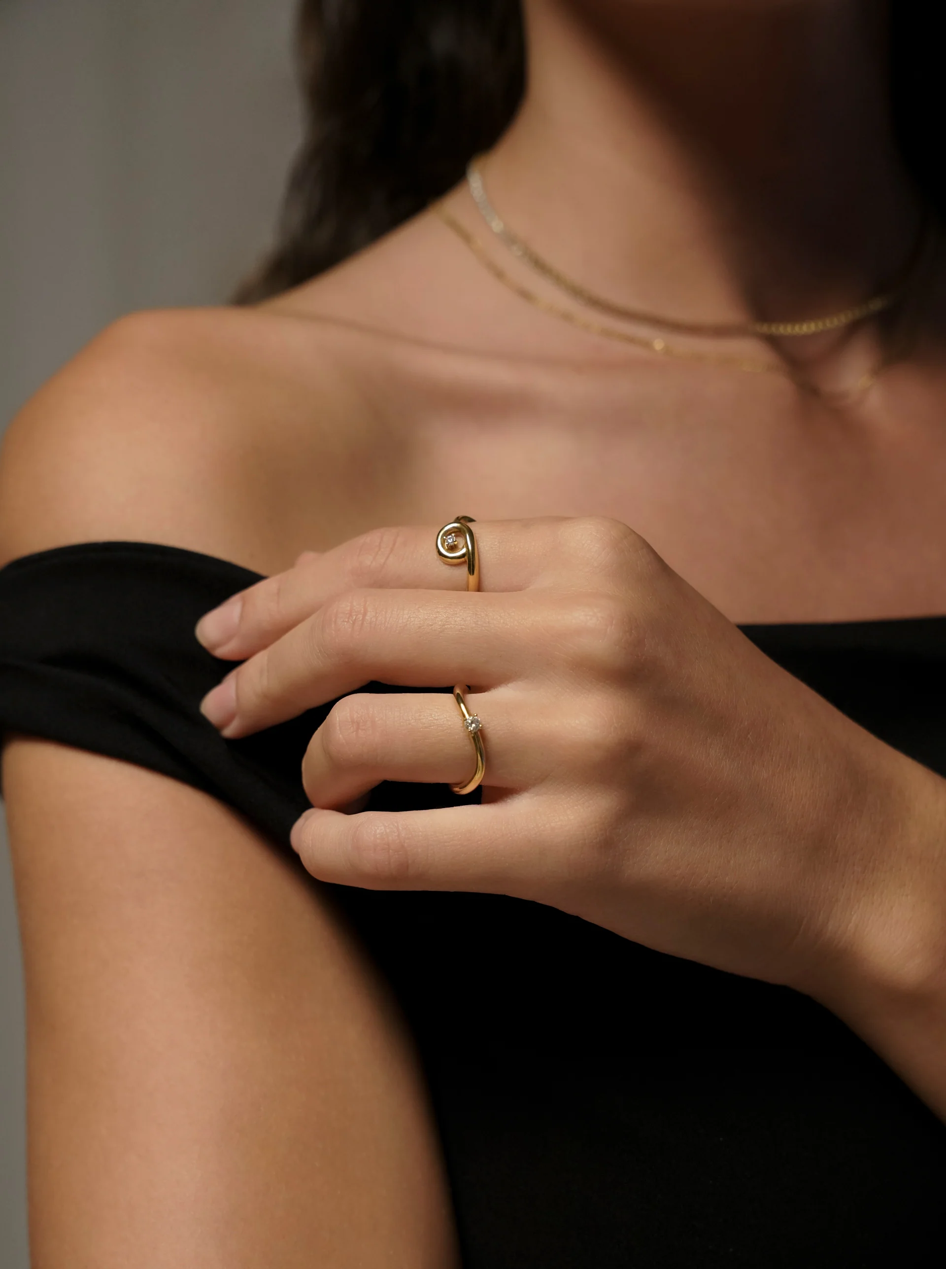 Anel One Infinity Twisted Gold - Image 2