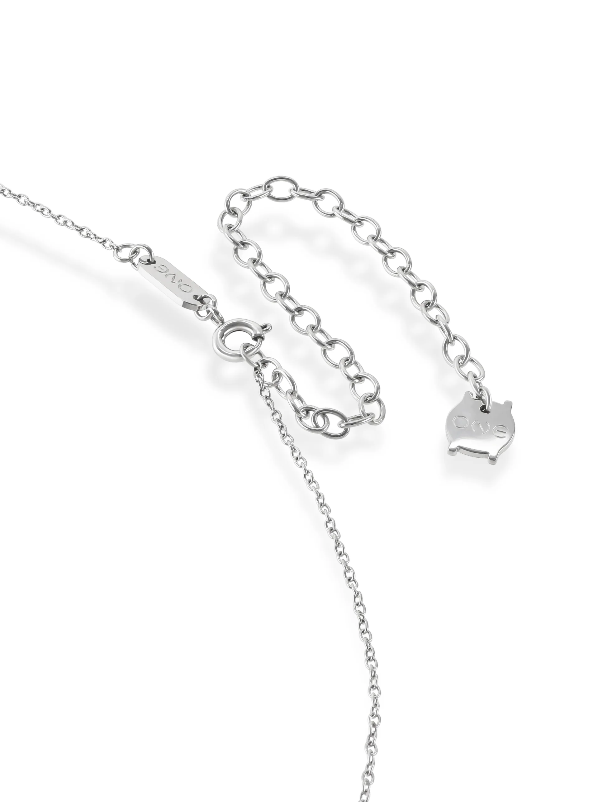 Colar One Neckmess Heart Big Silver - Image 5