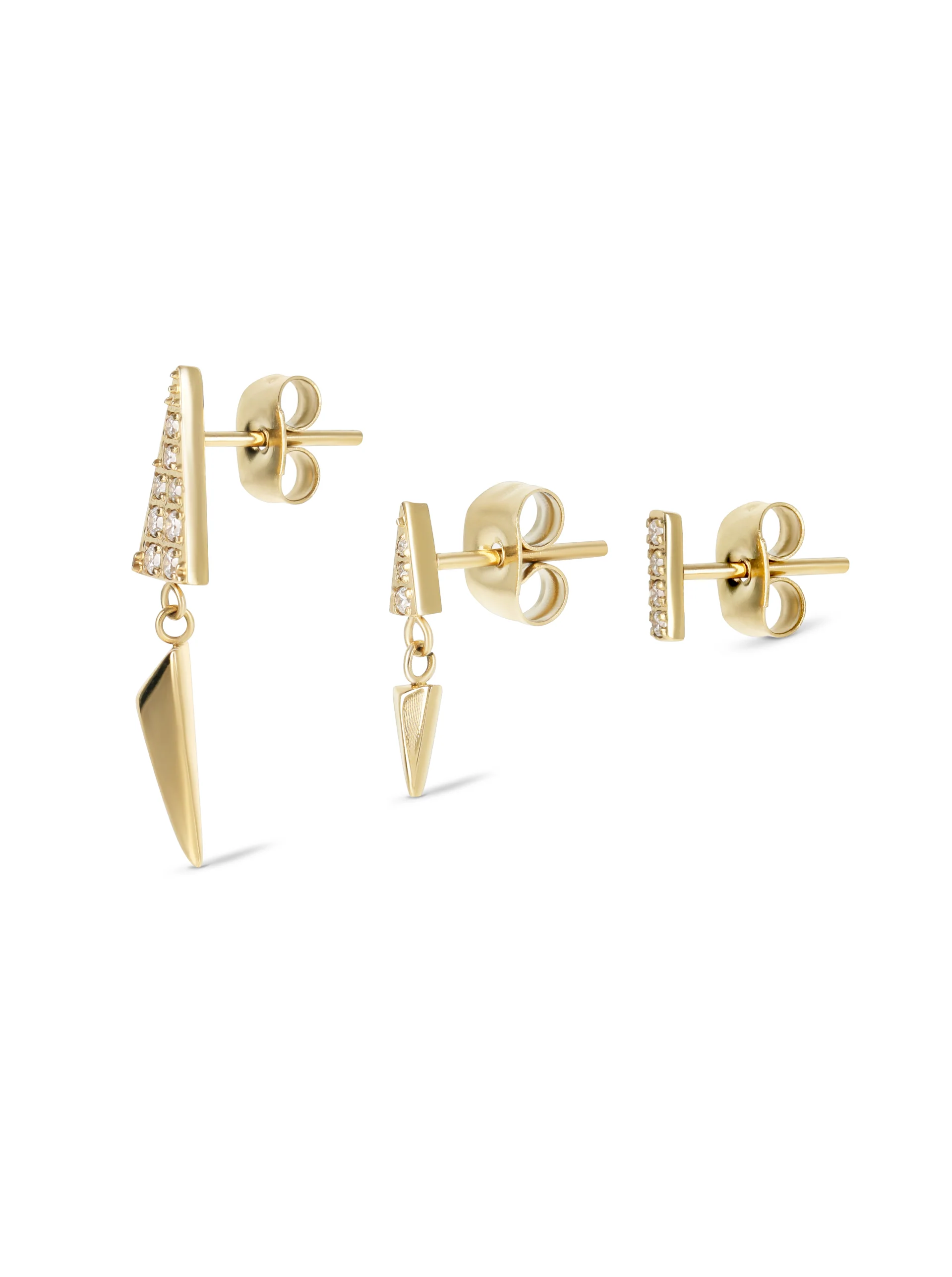 Set de Brincos One Golden Harmony