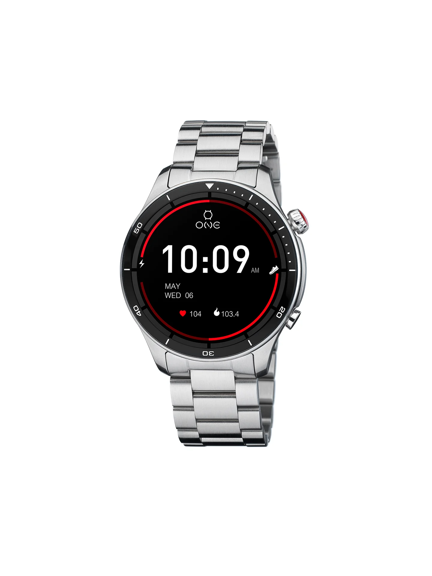 Smartwatch One Men Alphacall Silver Links