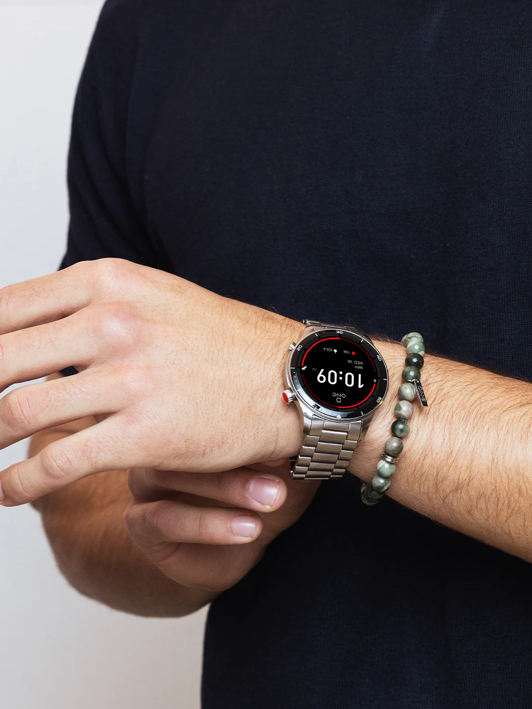 Smartwatch One Men Alphacall Silver Links - Image 2